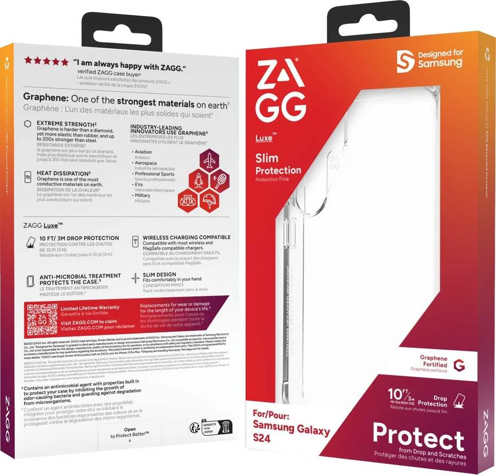 ZAGG Cases Luxe Samsung Galaxy S24 - dėklas telefonui skaidrus