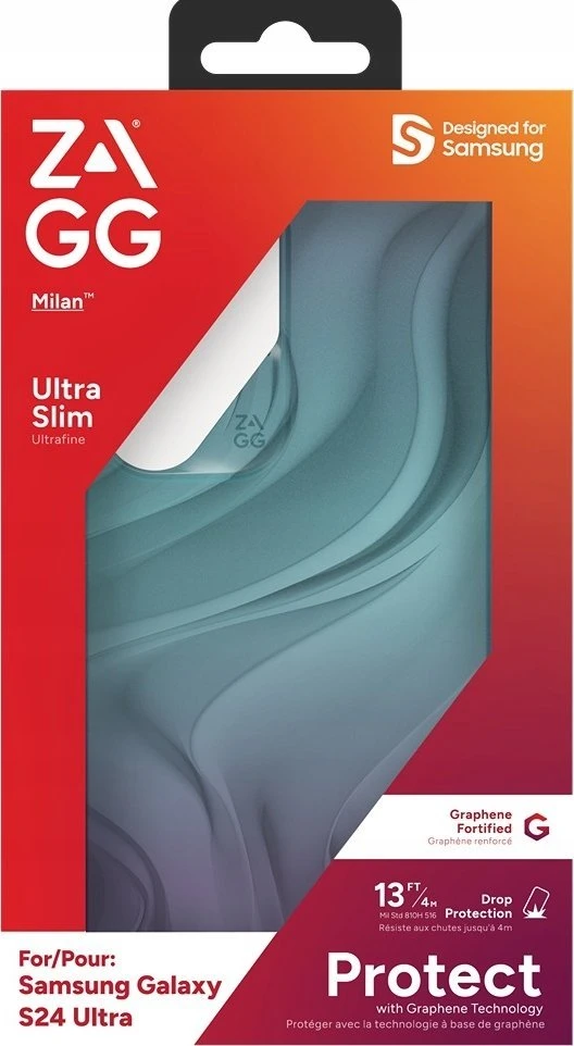 ZAGG Cases Milan dėklas, skirtas Samsung Galaxy S24 Ultra - mėlynas