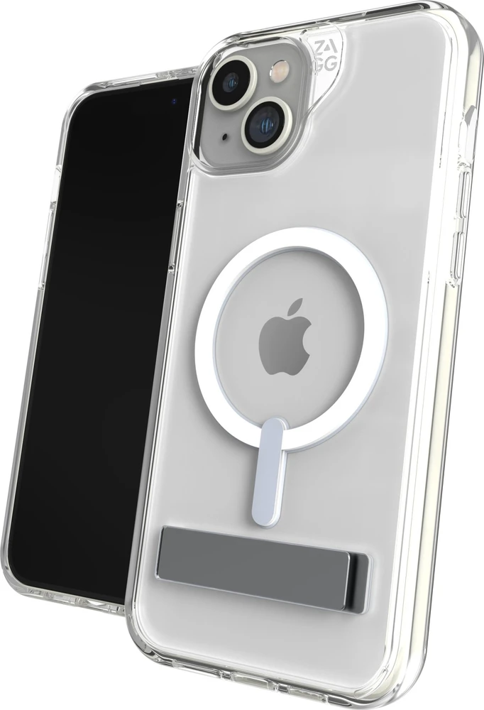 ZAGG Crystal Palace Snap Kickstand MagSafe Apple iPhone 15 Plus dėklas telefonui skaidrus