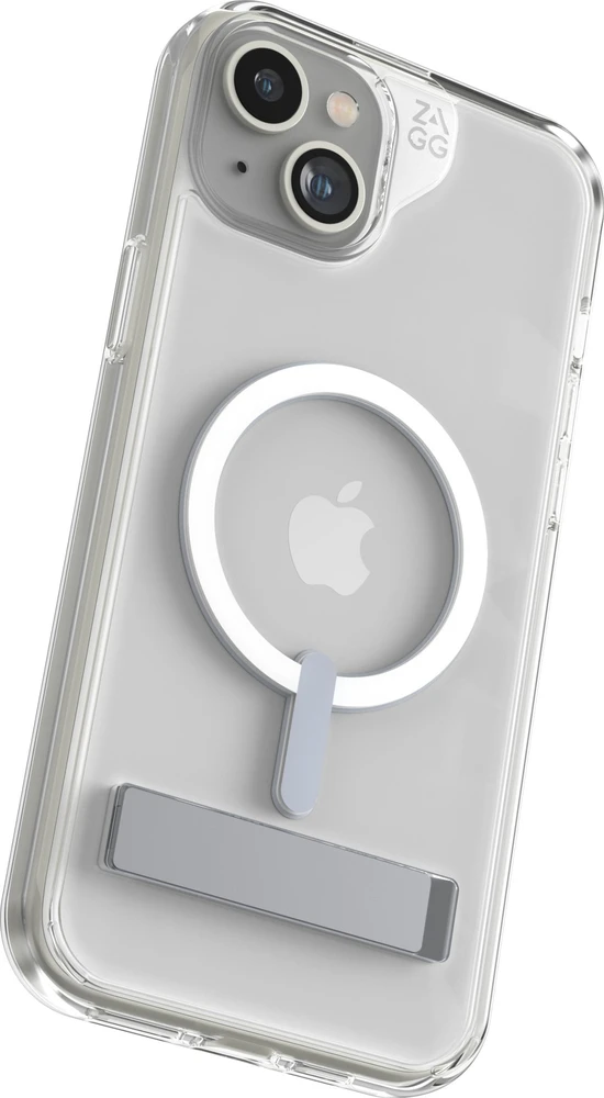 ZAGG Crystal Palace Snap Kickstand MagSafe Apple iPhone 15 Plus dėklas telefonui skaidrus