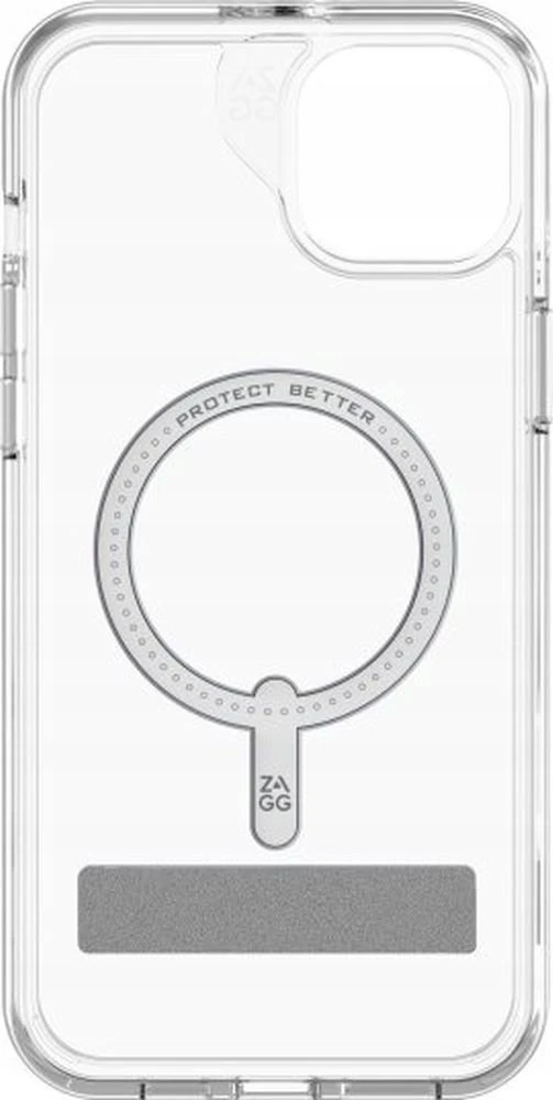 ZAGG Crystal Palace Snap su atlenkiama atrama MagSafe iPhone 15 Plus telefono dėklas skaidrus