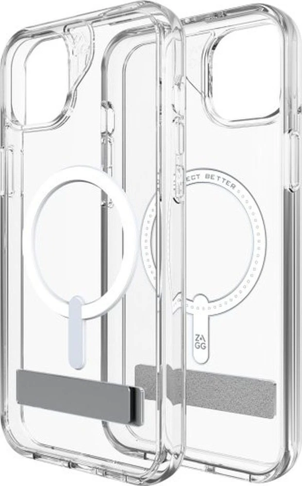 ZAGG Crystal Palace Snap Kickstand MagSafe Apple iPhone 15 Plus dėklas telefonui skaidrus