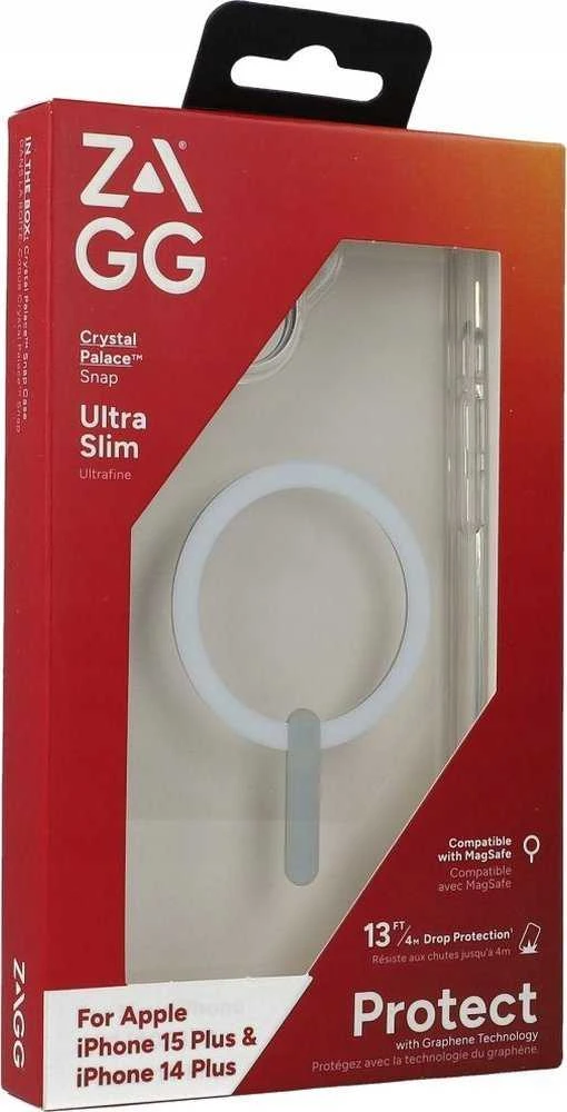 Dėklas ZAGG CRYSTAL PALACE SNAP FOR IPHONE 14 PLUS/15 PLUS CLEAR