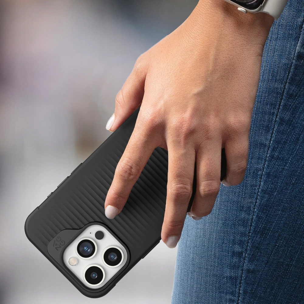 Dėklas ZAGG Luxe Snap skirtas iPhone 15 Pro Max, juodos spalvos