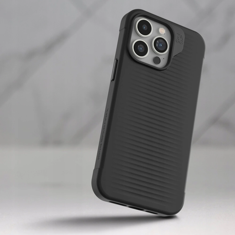 Dėklas ZAGG Luxe Snap skirtas iPhone 15 Pro Max, juodos spalvos