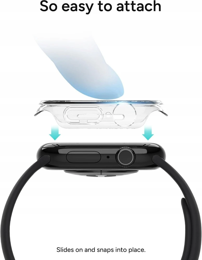 „Zagg ZAGG InvisibleShield Glass Elite 360“ – apsauginis stiklas, skirtas „Apple Watch Series 10“ (42 mm) laikrodžiui