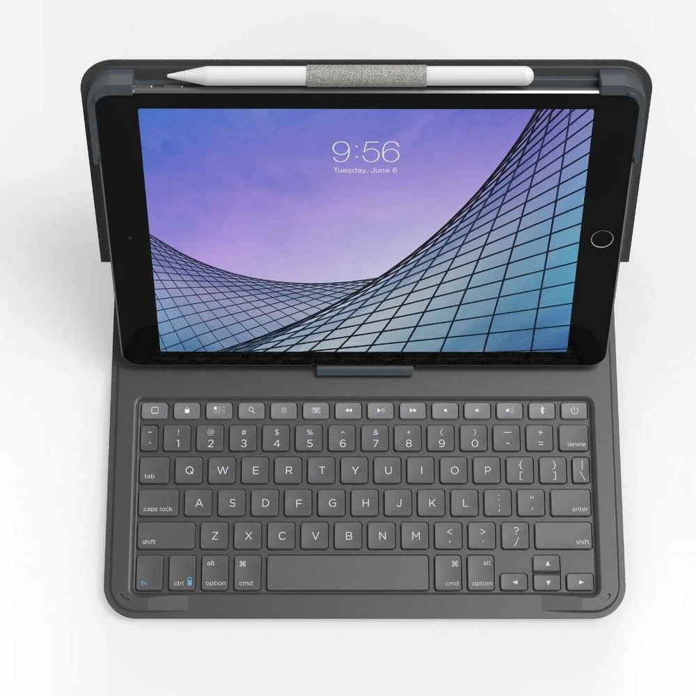 ZAGG Messenger Folio 2 klaviatūros dėklas, skirtas iPad 11 (2025) 11 colių A16 / iPad 10 (2022) 10.9 colių – QWERTZ / DE – Juodas