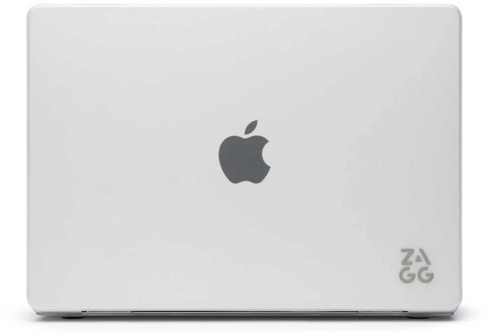 Zagg „Hardshell“ dėklas, skirtas MacBook Air 13" M2 (2022) / M3 (2024) / M4 (2025), permatomas