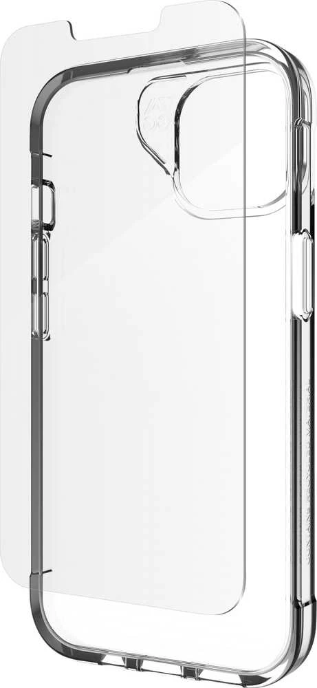 ZAGG dėklas + grūdintas stiklas LUXE BUNDLE, skirtas IPHONE 13 / 14 / 15 / 16e, skaidrus
