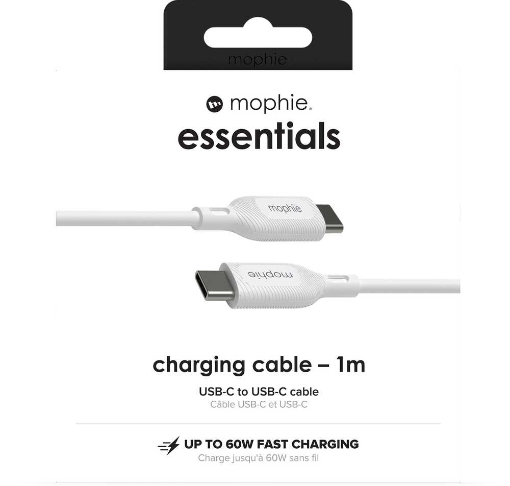 Kabelis USB Zagg USB-C - USB-C 1 m Baltas (409913177)