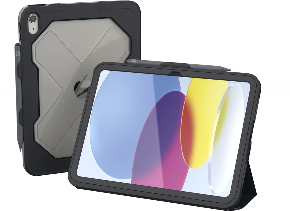 Dėklas na tablet Zagg ZAGG Rugged Messenger Case Apple iPad 10.9'' 10th Gen Charcoal, Cover, Apple, iPad 10.9'' 10th, 27.7 cm (10.9'')