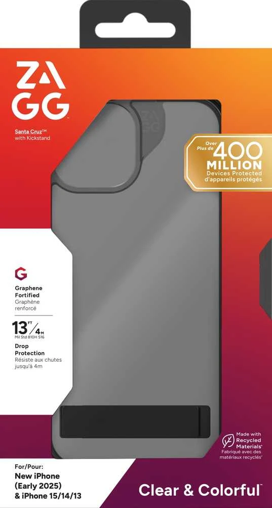 Dėklas ZAGG case SANTA CRUZ KS for IPHONE 13 / 14 / 15 / 16e juodas