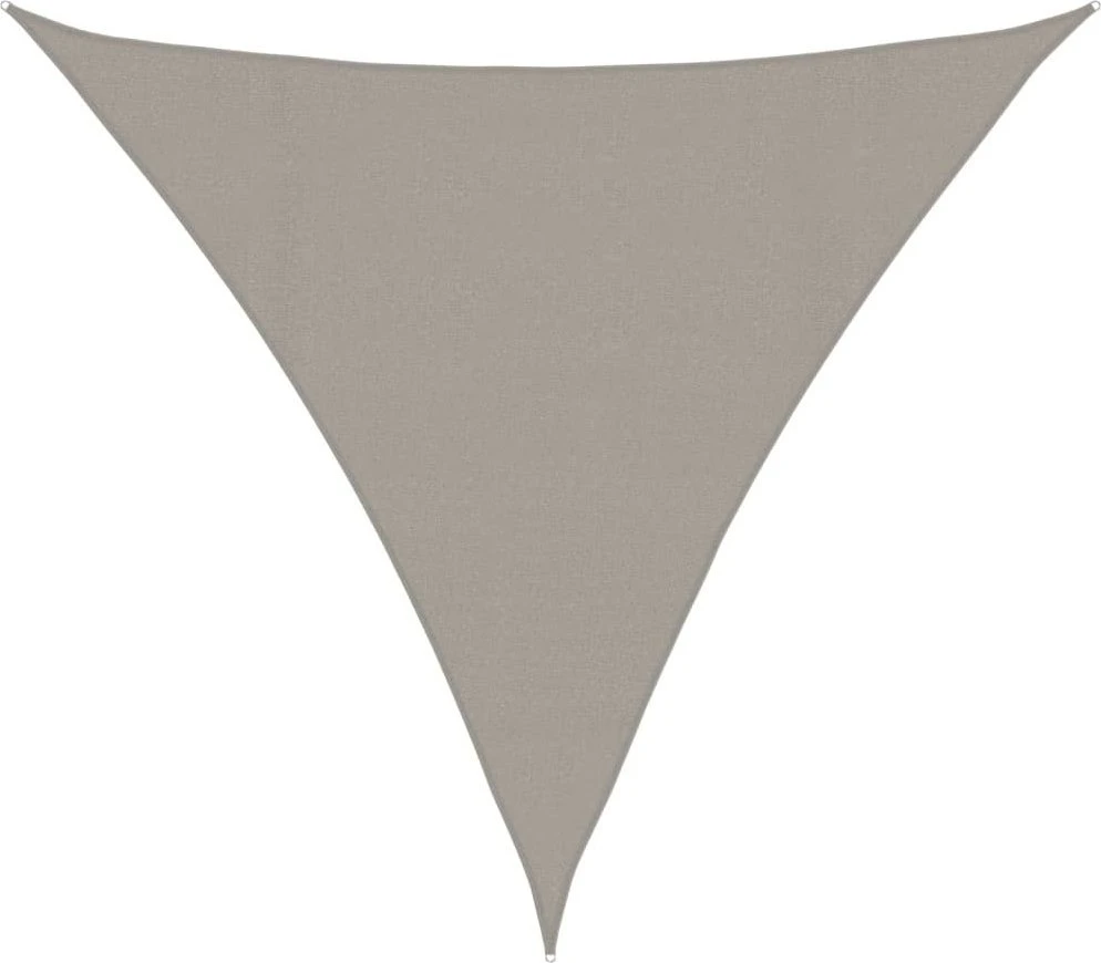 Saulės skėtis, 160 g/m², trikampio formos, šviesiai pilka, 4x4x4 m, HDPE