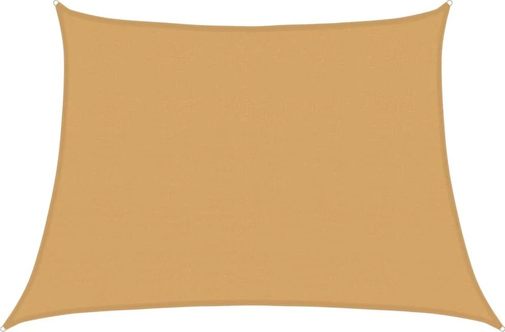 Saulės skėtis, burė, 160 g/m², trapecijos formos, smėlio spalvos, 4/5x3 m, HDPE