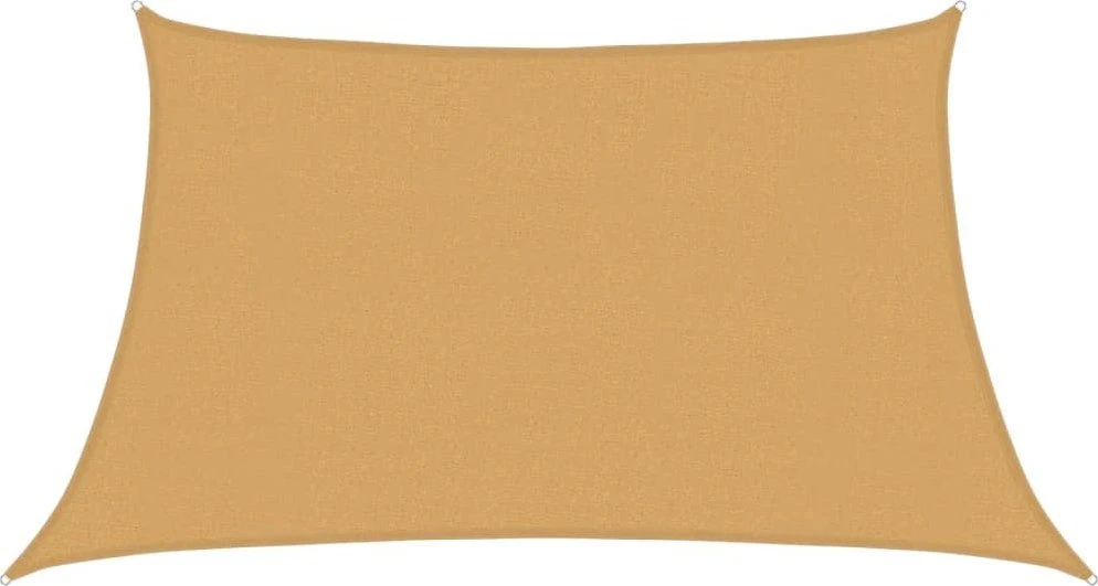 Saulės skėtis, 160 g/m², trapecijos formos, smėlio spalvos, 3/4x2 m, HDPE