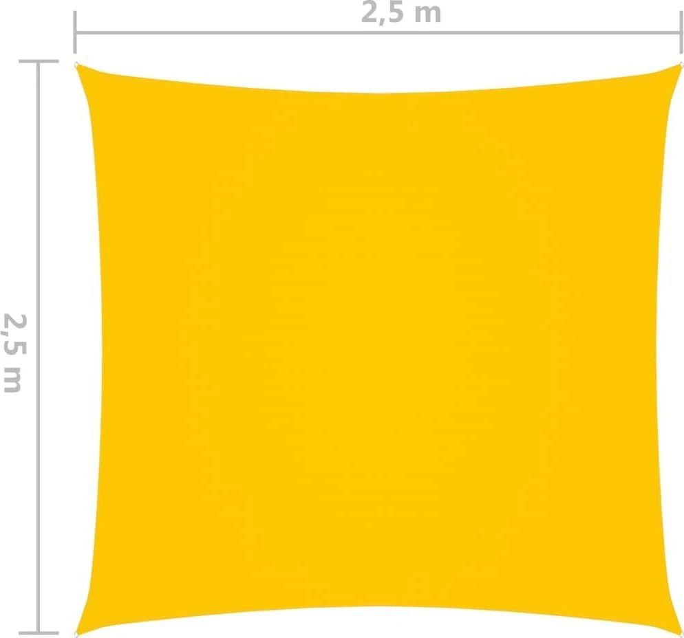 Uždanga nuo saulės, geltona, 2,5x2,5m, oksfordo audinys