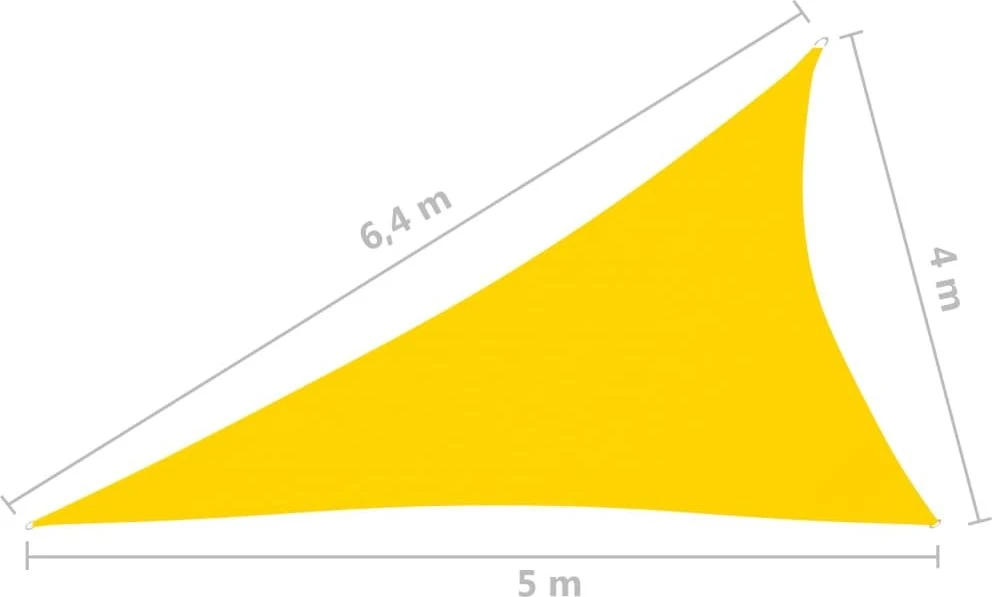 Uždanga nuo saulės, geltona, 4x5x6,4m, oksfordo audinys