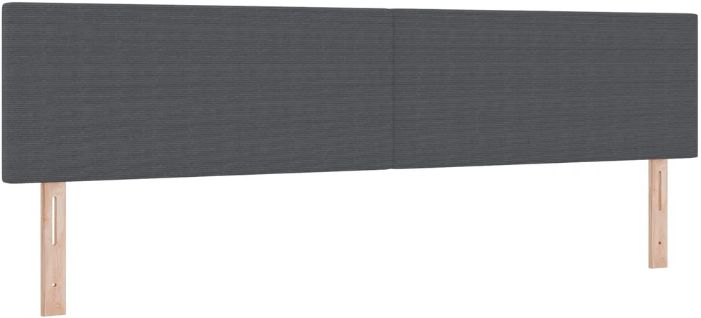 LED galvūgalis Tamsiai pilka 200 cm Kordūrinis audinys