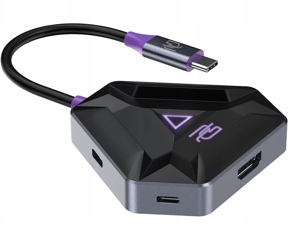 HUB USB PROOVE Hub žaidėjams Gaming 2x Usb-c 2x Usb 3.0 Hdmi Pd 100w Nešiojamajam kompiuteriui PC Proove / Hbpg18221205 / Spectre Gaming Hub