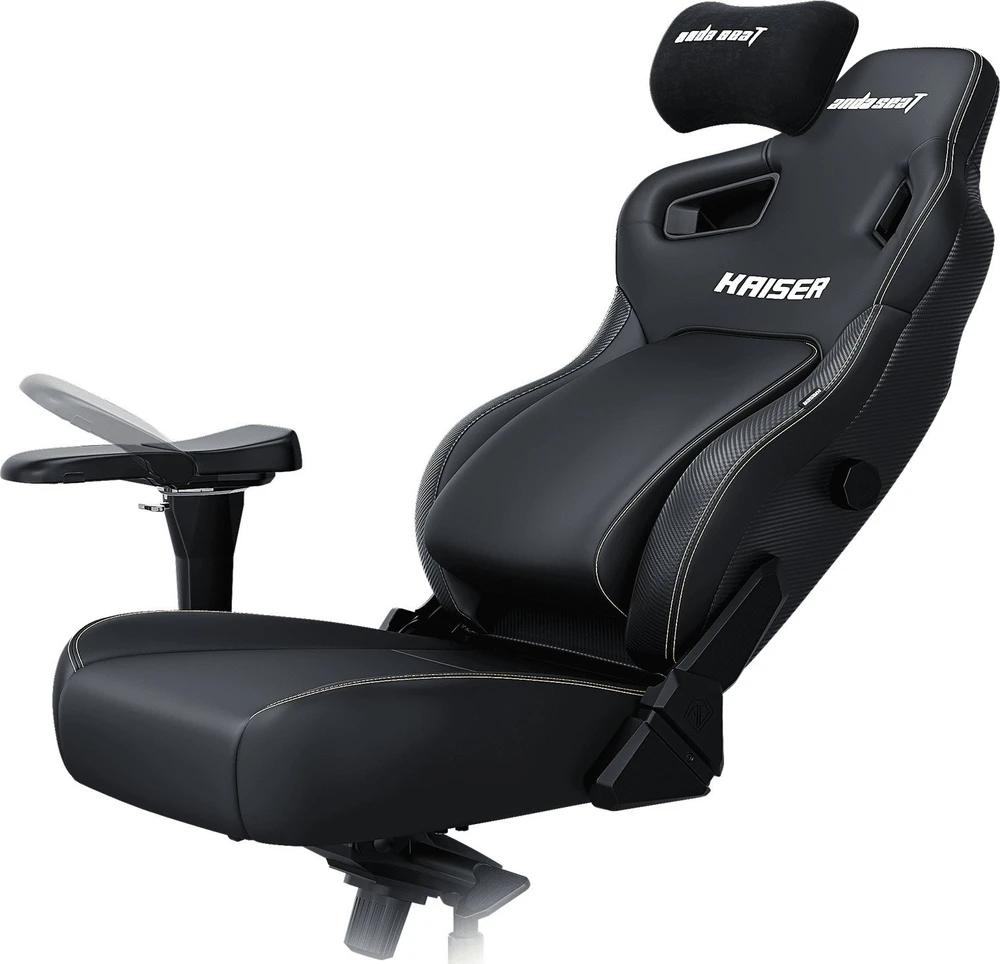 Žaidimų kėdė AndaSeat Kaiser 4 L | spalva: juoda (oda)