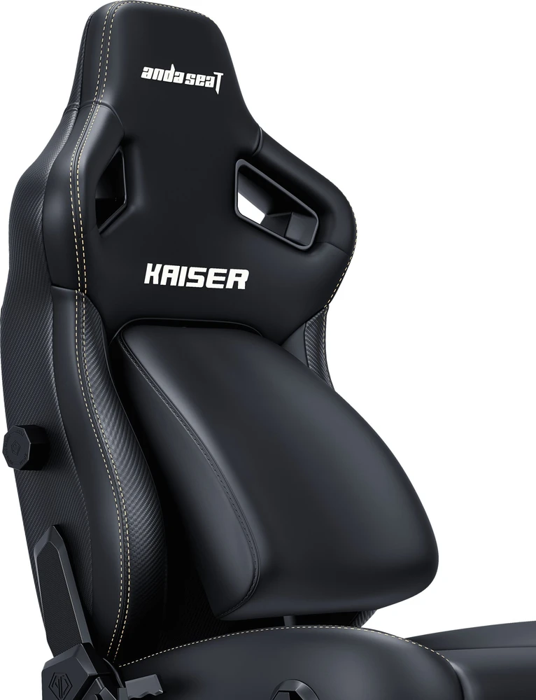 Žaidimų kėdė AndaSeat Kaiser 4 L | spalva: juoda (oda)