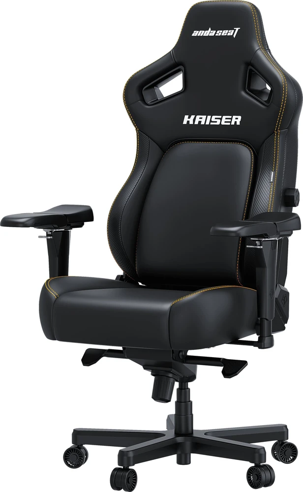 Žaidimų kėdė AndaSeat Kaiser 4 L | spalva: juoda (oda)