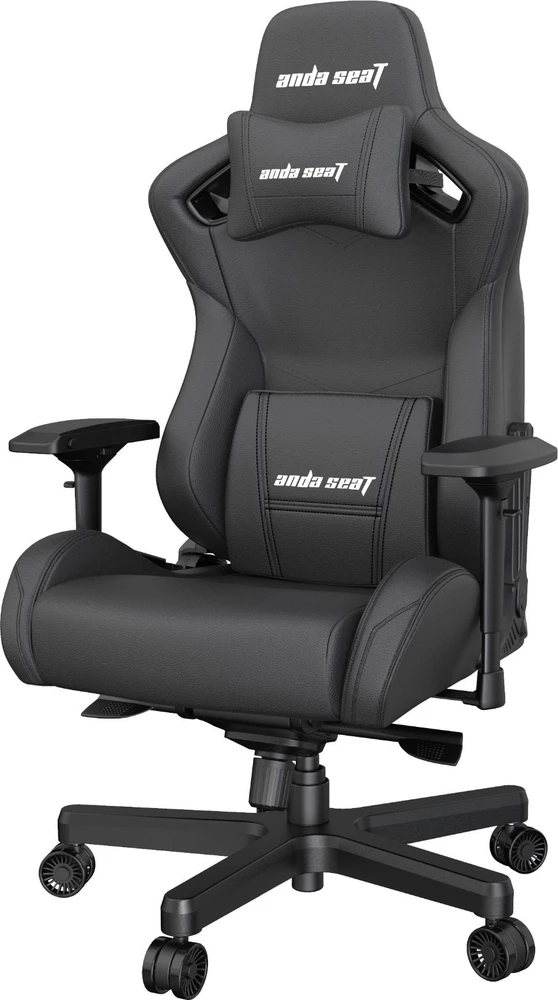 Žaidimų kėdė AndaSeat Kaiser 2 XL, PVC oda, juoda