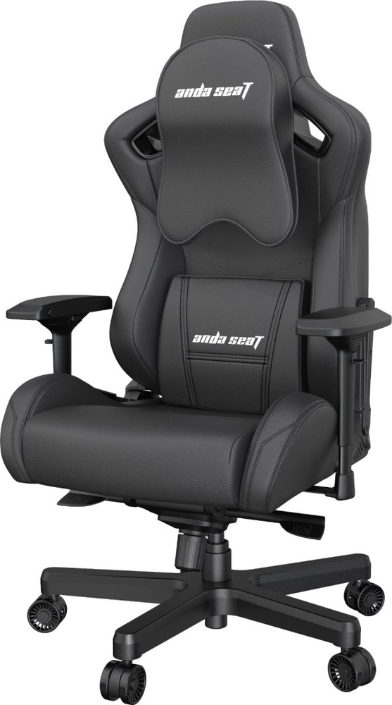 Žaidimų kėdė AndaSeat Kaiser 2 XL, PVC oda, juoda