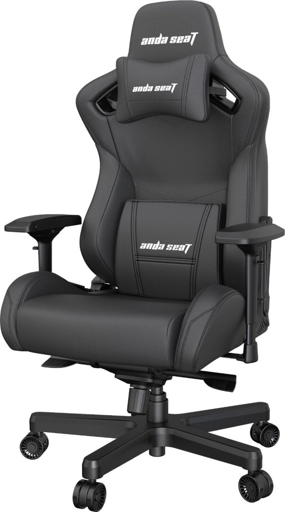 Žaidimų kėdė AndaSeat Kaiser 2 XL, PVC oda, juoda