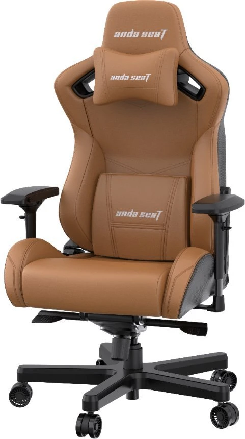 Žaidimų kėdė AndaSeat Kaiser 2 XL, PVC oda, ruda