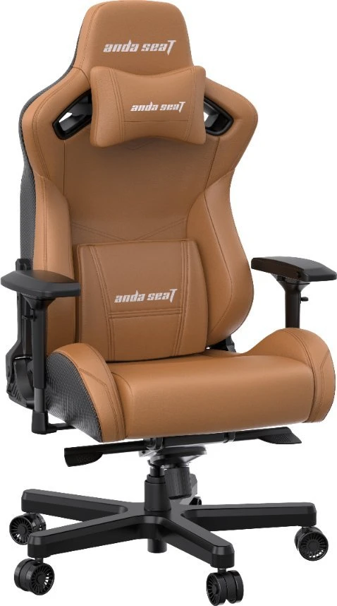 Žaidimų kėdė AndaSeat Kaiser 2 XL, PVC oda, ruda