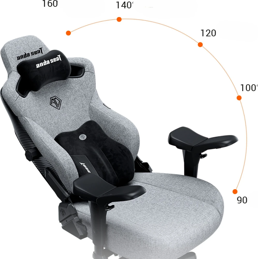 Žaidimų kėdė AndaSeat Kaiser 3 PRO XL, juodos spalvos, medžiaga: audinys