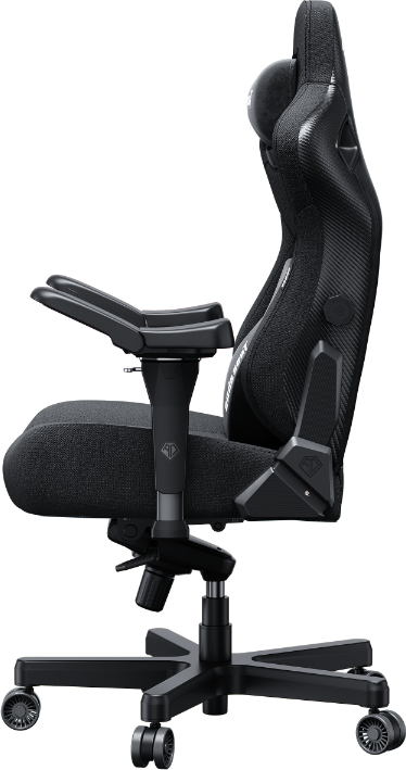 Žaidimų kėdė AndaSeat Kaiser 3 PRO XL, juodos spalvos, medžiaga: audinys