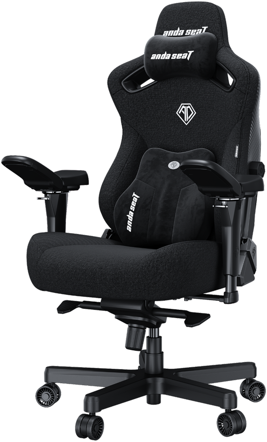 Žaidimų kėdė AndaSeat Kaiser 3 PRO XL, juodos spalvos, medžiaga: audinys