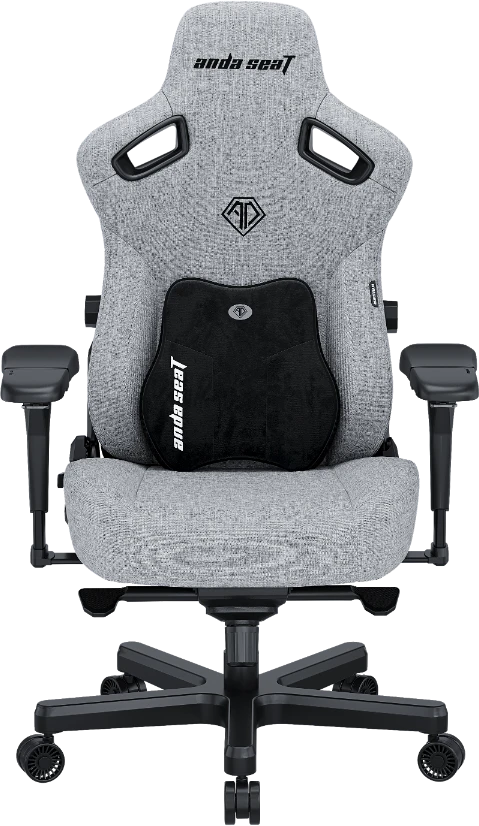 Žaidimų kėdė AndaSeat Kaiser 3 PRO XL, pilkos spalvos, medžiaga: audinys