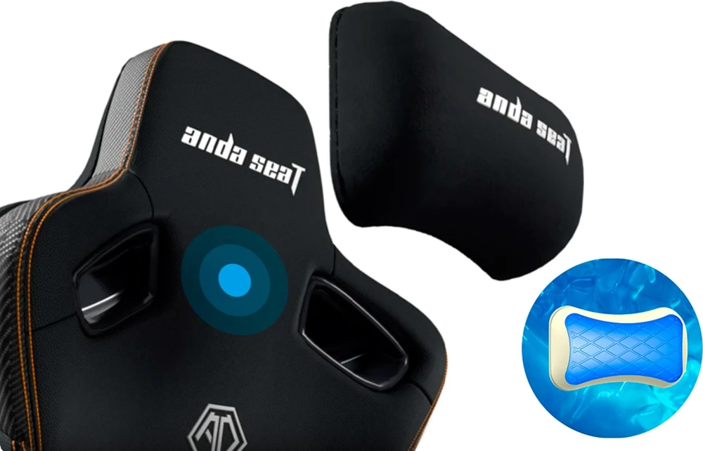 Žaidimų kėdė AndaSeat Kaiser 3 PRO XL, pilkos spalvos, medžiaga: audinys