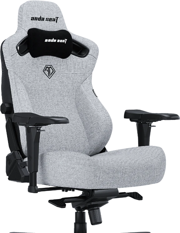 Žaidimų kėdė AndaSeat Kaiser 3 PRO XL, pilkos spalvos, medžiaga: audinys