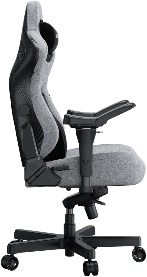 Žaidimų kėdė AndaSeat Kaiser 3 PRO XL, pilkos spalvos, medžiaga: audinys