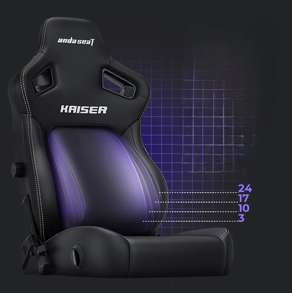Žaidimų kėdė AndaSeat Kaiser 4 L | spalva: juoda