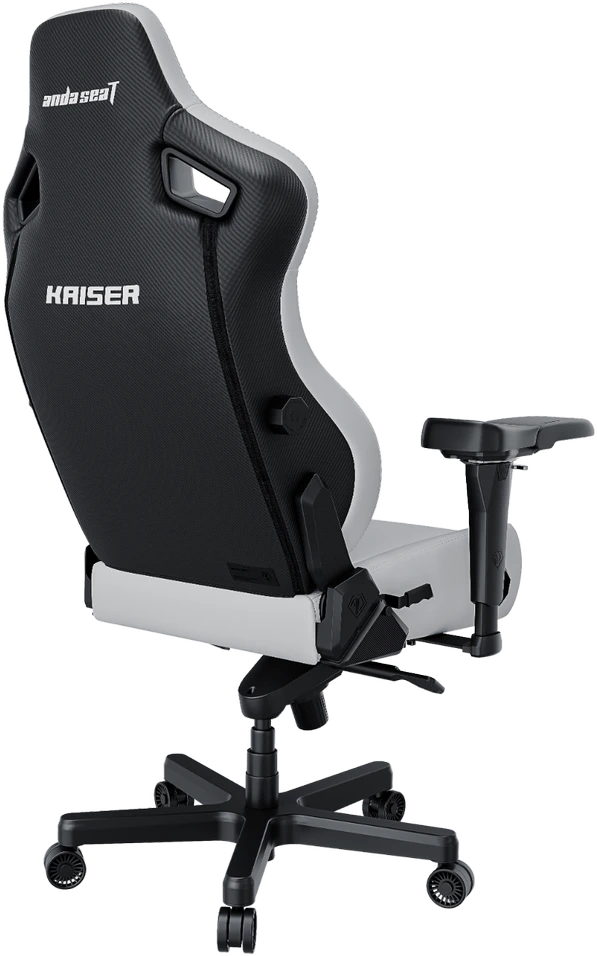 Žaidimų kėdė AndaSeat Kaiser 4 XL, baltos spalvos, medžiaga: eko oda
