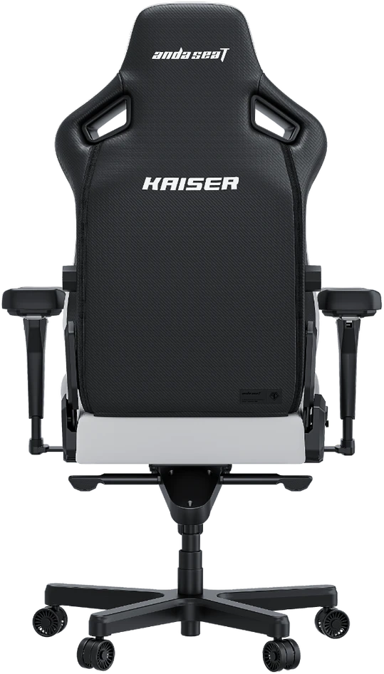 Žaidimų kėdė AndaSeat Kaiser 4 XL, baltos spalvos, medžiaga: eko oda