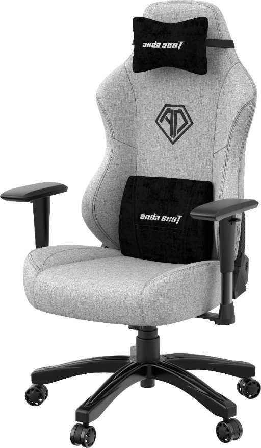 Žaidimų kėdė AndaSeat Phantom 3 L, pilkos spalvos, medžiaga: audinys
