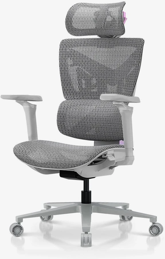 Žaidimų kėdė AndaSeat X-Air Pro XL, Pilka su melsvos-rožinės spalvos akcentais
