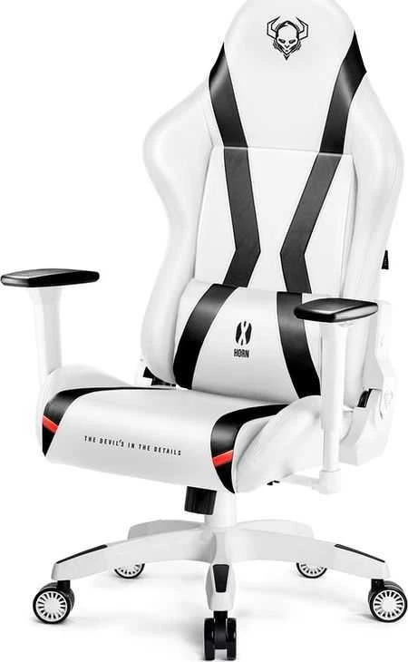 Diablo Chairs Žaidimų kėdė Diablo X-Horn 2.0 Gaming Chair King Size, Balta-juoda