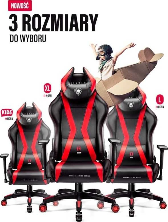 Žaidimų kėdė Diablo X-Horn 2.0 Gaming Chair Normal, Raudonos/Juodos spalvos