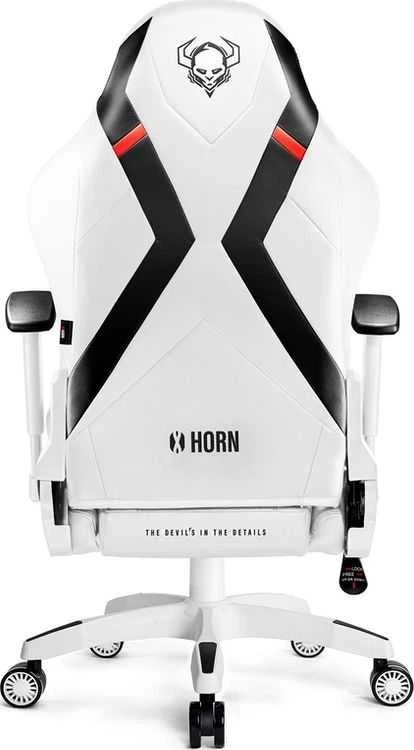 Diablo Chairs Žaidimų kėdė Diablo X-Horn 2.0 Gaming Chair King Size, Balta-juoda