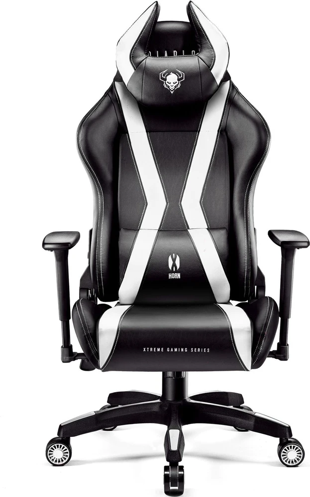 Žaidimų kėdė Diablo X-Horn 2.0 Gaming Chair Normal, Juodos/Baltos