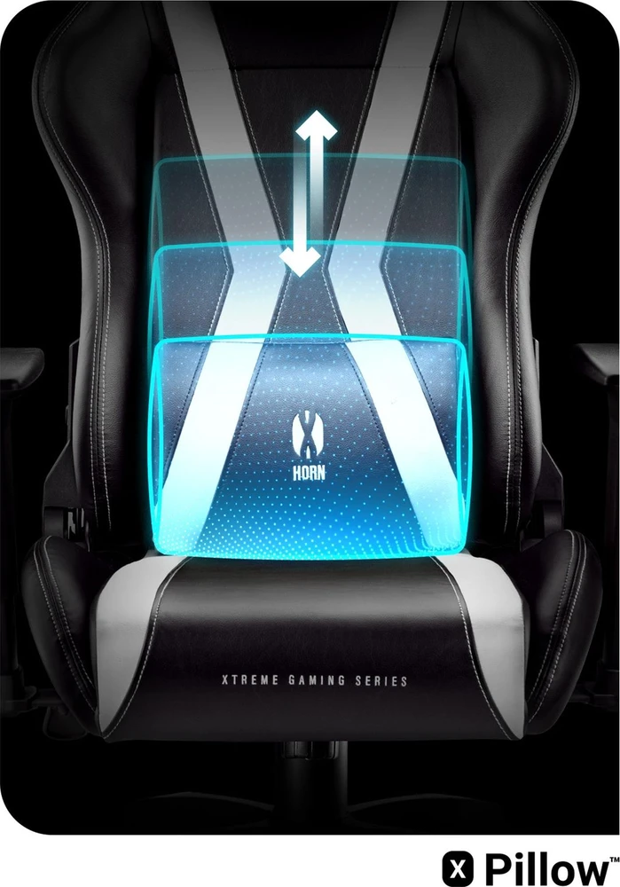 Žaidimų kėdė Diablo X-Horn 2.0 Gaming Chair Normal, Juodos/Baltos