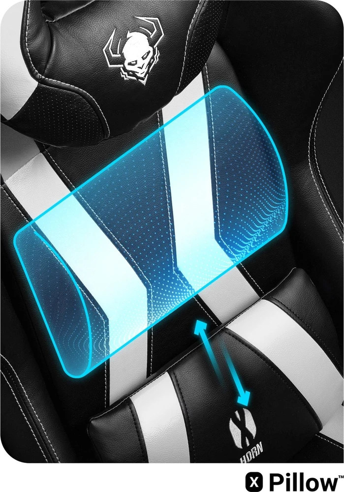 Žaidimų kėdė Diablo X-Horn 2.0 Gaming Chair Normal, Juodos/Baltos