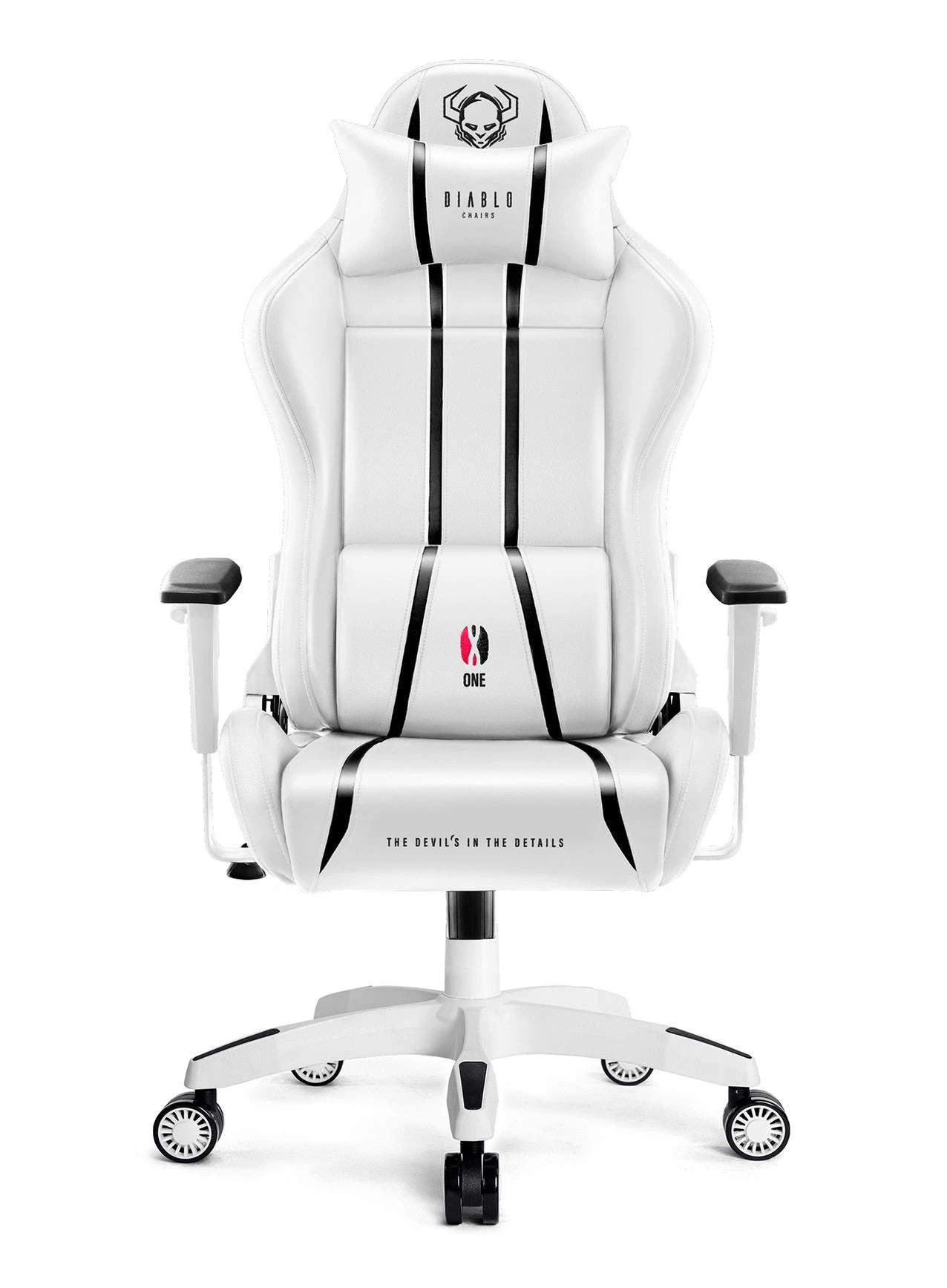 Žaidimų kėdė Diablo X-One 2.0 Gaming Chair King, Balta-juoda